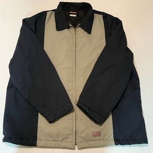 * Sold *Vintage Dickies Workwear Canvas Jacket Quilted Zip Up Coat Size XL Heavy